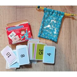 Exemple Exemple utilisation Pochon upcyclé pour ranger les cartes de jeu
