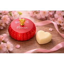 Coffret Cadeau Maman : crème corps solide bio lait ânesse et boîte