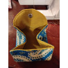 Petit étui bleu et jaune