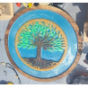 arbre de vie sur plateau en bois