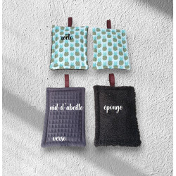 Eponges lavables en lot de 2, modèle ananas