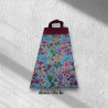 Sac à pain, à baguettes motif papillons fond gris