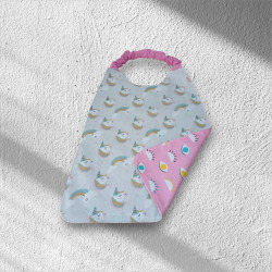 Serviette de table enfant licornes et yeux