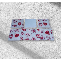 kit soin beauté coeurs rouges