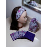 kit soin beauté fleuris violet