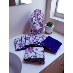 kit soin beauté fleuris violet