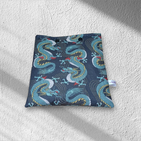 pochette pour liseuse modèle dragons fond gris