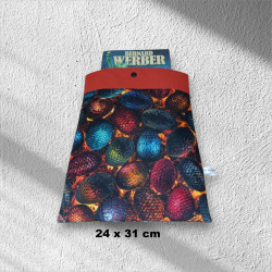 pochette pour livre modèle oeufs de dragon 