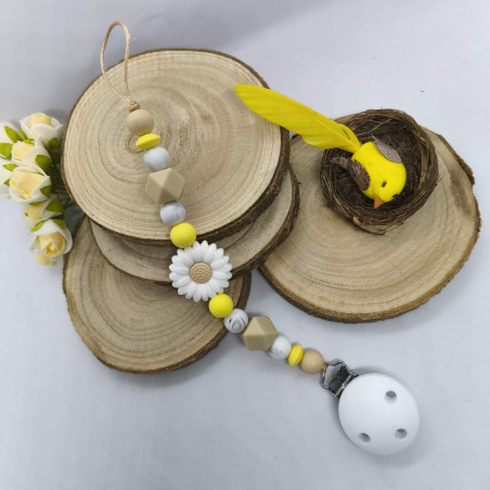 Attache tétine flower 